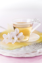 Obraz na płótnie Canvas 桜と紅茶