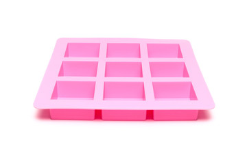 silicone mold for soap isolated on white background