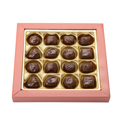 variety of chocolates in box