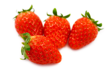 Strawberries berry isolated on white background