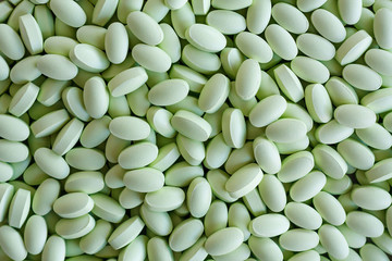 Many green pills medicines