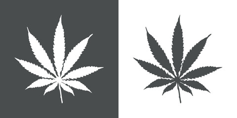 Icono plano hoja de marihuana #1