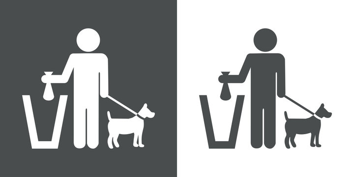 Icono plano excremento canino #1