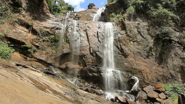 Bambarakanda waterfall, sri lanka