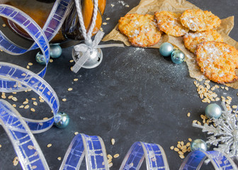 Christmas background with festive decoration