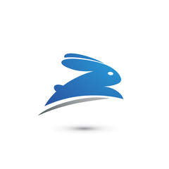 Fototapeta premium Rabbit Jumping Logo