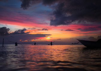Epic tropical sunset