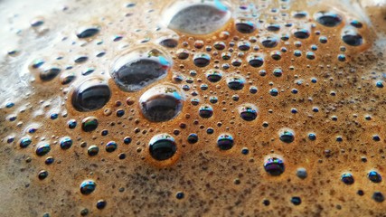 Coffee foam macro