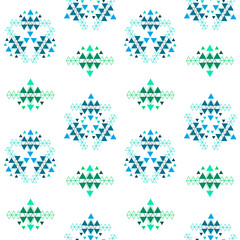 Colorful ethnic seamless pattern design.