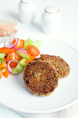 Vegetarian burger patties