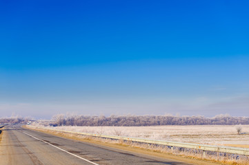 Road through countryside
