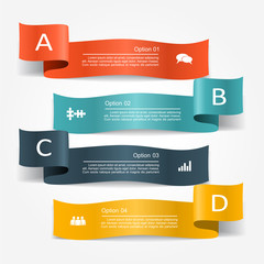 Banner infographic design template. Vector illustration