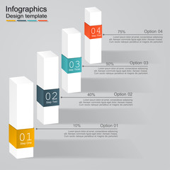 Banner infographic design template. Vector illustration