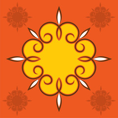 creative retro greeting or label design vector