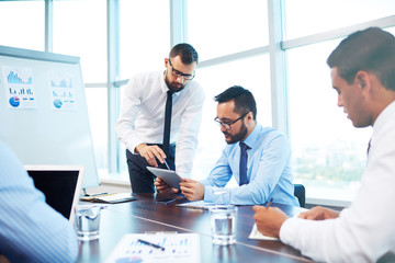 Obraz premium Working with data