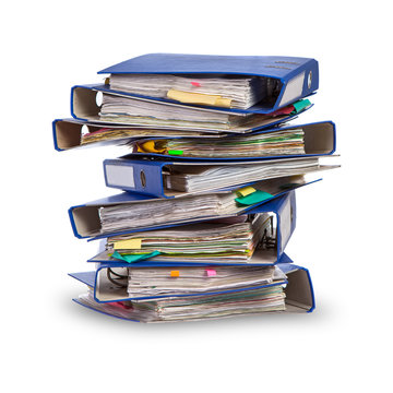 Stack Of Office Folders