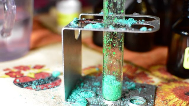 We Perform Chemical Experiments - Mix Reagents ignite, see the result