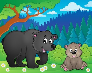 Bears in nature theme image 2