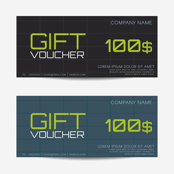 Gift Voucher template - Vector illustration