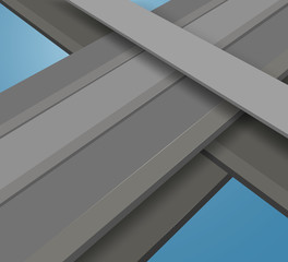 Gray color shape geometry vector abstract background
