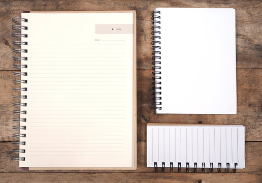blank notepads
