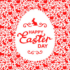 Easter greeting egg card