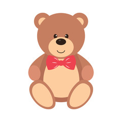 Obraz premium teddy with tie