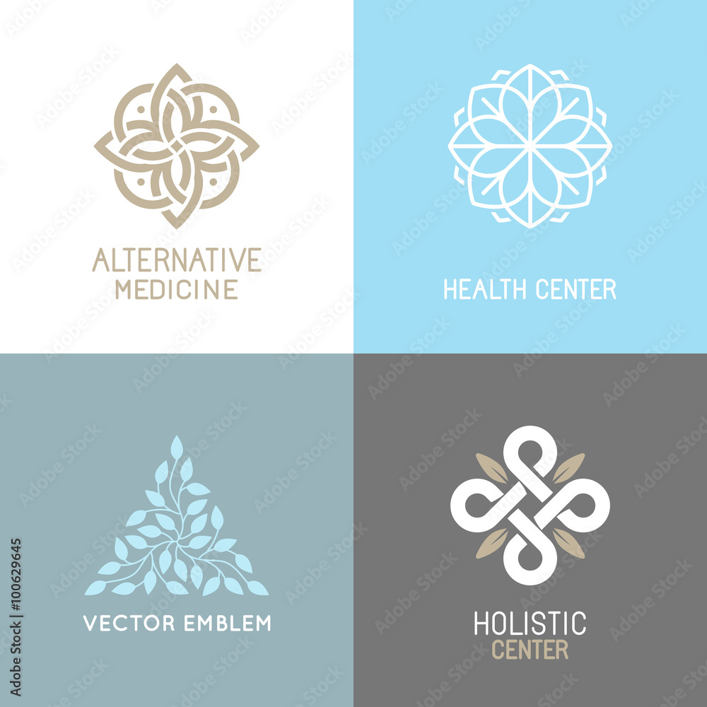 Poster vector set of abstract logos