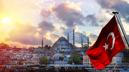 Papier Peint photo la Turquie Istanbul la capitale de la Turquie, ville touristique orientale.