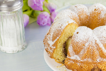 Rührkuchen mit dekoration