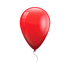 red balloon with a thread