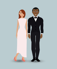 Fototapeta premium Couple of humans design 