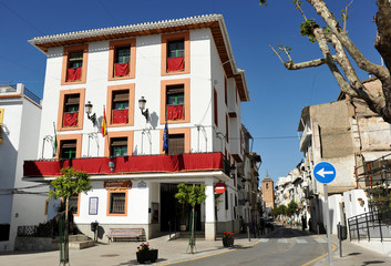 Fototapeta na wymiar Ayuntamiento de Lanjarón, provincia de Granada, España