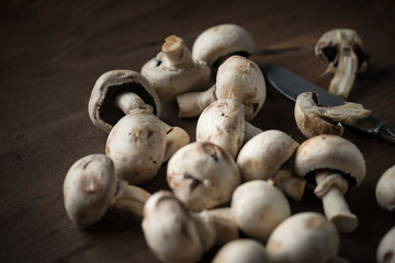 Cut Mushroom Food Background