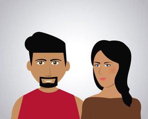 Couple of humans design 