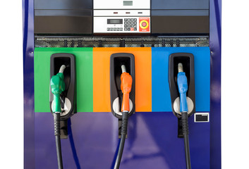 Front oview of Petrol pump filling