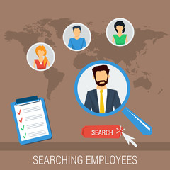 Vector concept searching employees