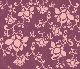 Flower texture pattern background. Vector
