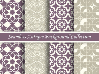 Antique seamless background collection_44