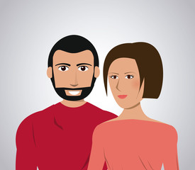 Couple of humans design 