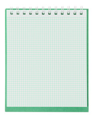 notebook on a white background