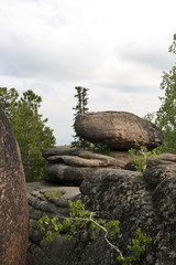 Rocks in the Siberian taiga. The nature reserve Stolby. 6
