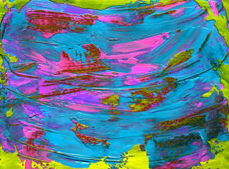 Art abstract paint with acrylic colors