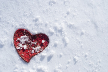 heart and snow