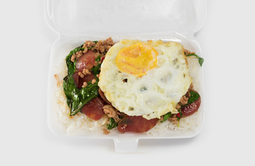  Thai fast food in foam box