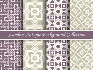Antique seamless background collection_59