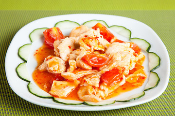 Pollo in agrodolce