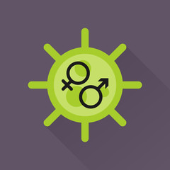 Fototapeta premium Virus & icon
