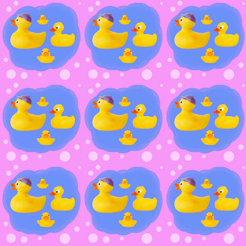 duck tale pattern yellow rubber