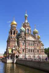 Fototapeta premium The Cathedral of the Spilled Blood in St. Petersburg, Russia.